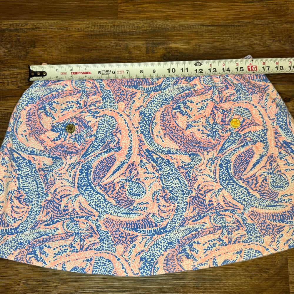 Lilly Pulitzer Pink and Blue A-Line Skort - Picture 3 of 8